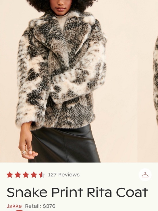 Jakke Jackets & Blazers - Plush Animal-Print Teddy Jacket in Cream & Black